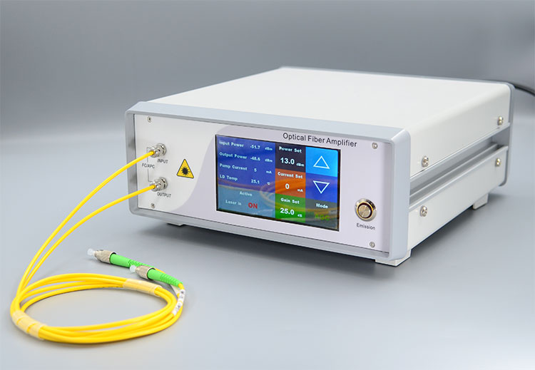 26dBm C-Band Gain Flattening Erbium-doped Fiber Amplifier PM EDFA Benchtop EDFA-C-BA-GF-26-PM-B - Click Image to Close